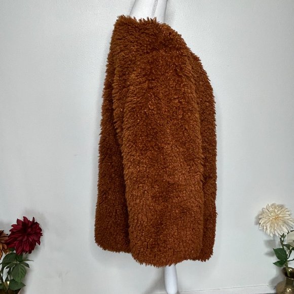 Paparazzi Brown Teddy Jacket Cozy Soft Winter Boho - Picture 2 of 7